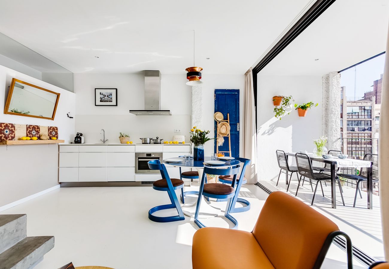 Ferienwohnung in Barcelona - CASA FLORIDA TERRACE SUITE