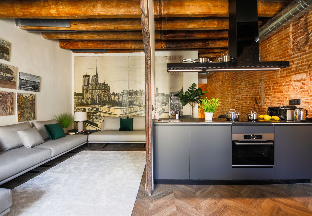 Ferienwohnung in Barcelona - ATICO CARME 